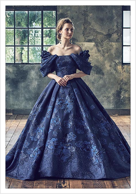 桂由美 カラードレス