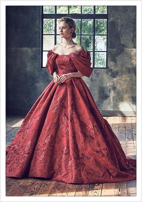 桂由美 カラードレス